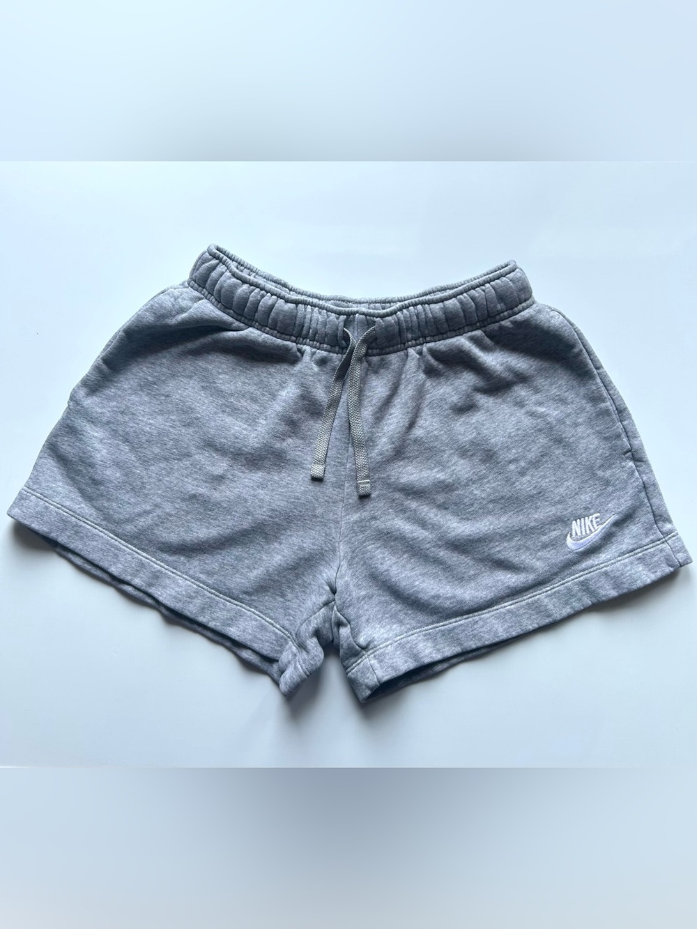Nike Women's Light Gray Athletic Drawstring Shorts
